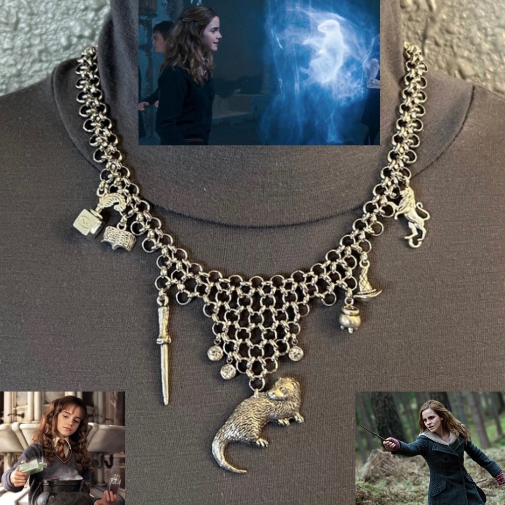 Hermione Grainger Handmade Character Necklace Harry Potter Witch Otter Patronus